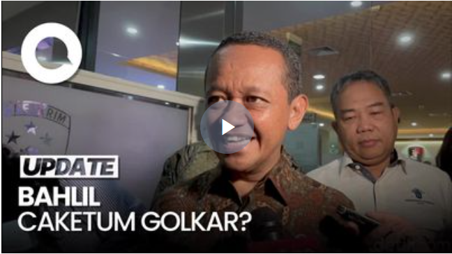 Disebut Sebagai Calon Tunggal Ketum Golkar, Ini Kata Bahlil