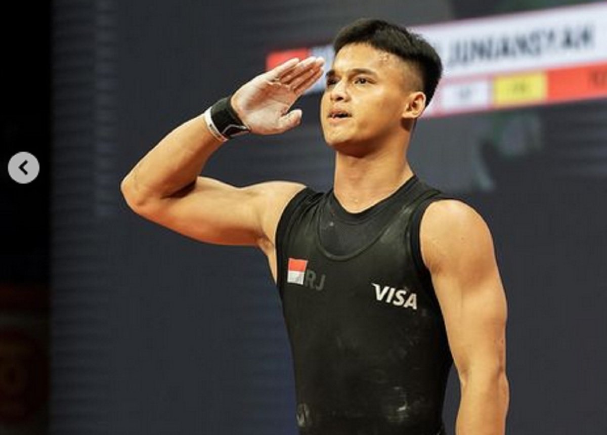 Lifter Rizki Juniansyah Berpeluang Mendapatkan Medali Emas di Olimpiade Paris 2024